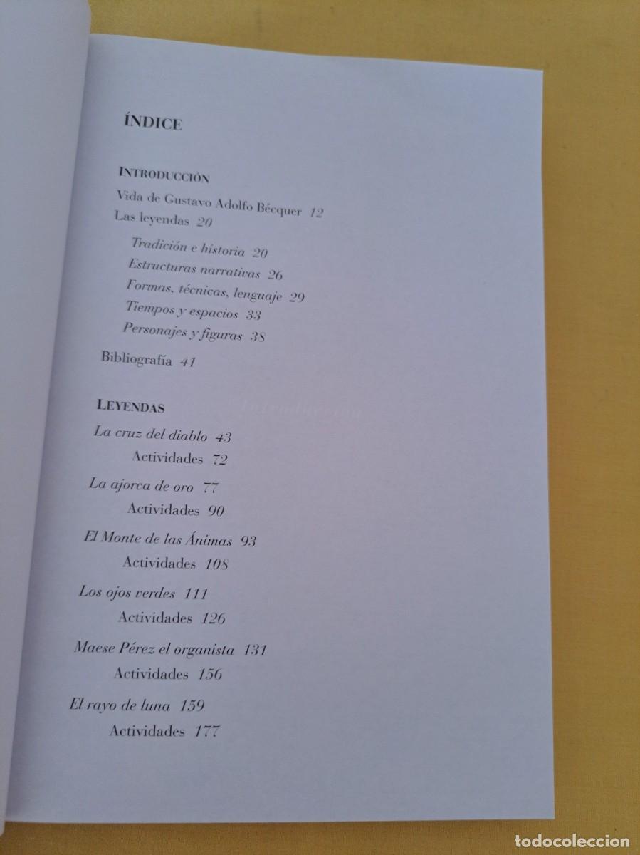 Libros de segunda mano: GUSTAVO ADOLFO BECQUER - LEYENDAS - CL&Aacute;SICOS EDEBE 2007 - Foto 3