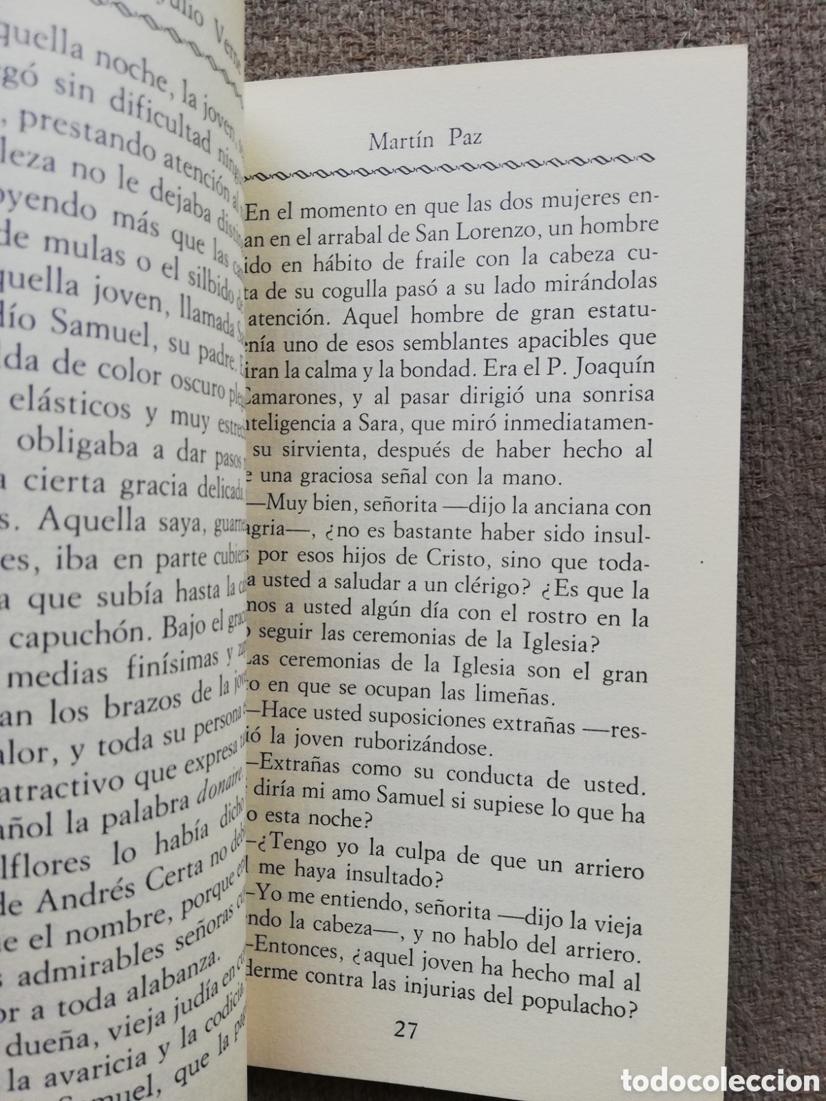 Libros de segunda mano: Mart&iacute;n Paz, de Julio Verne. Colecci&oacute;n el arca perdida 1982 - Foto 3