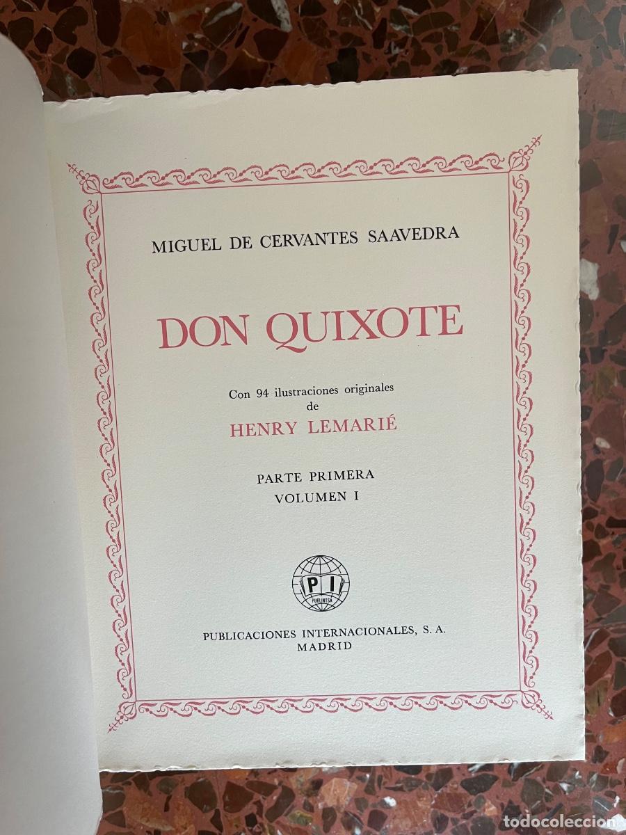 Libros de segunda mano: Don Quijote de la Mancha, Super Lujo. 4 Tomos, 1978 - Foto 5