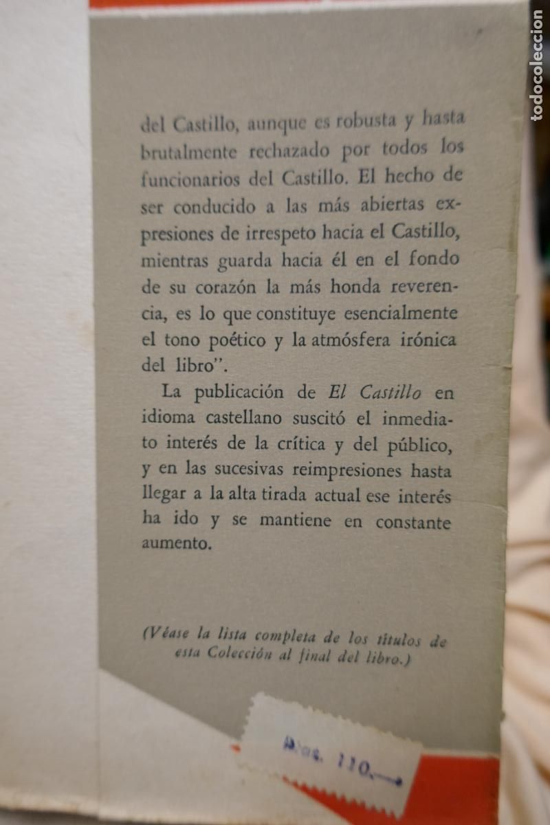 Libros de segunda mano: KAFKA, Franz - EL CASTILLO - Emec&eacute; - BUENOS AIRES - Foto 13