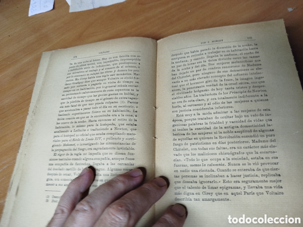 Libros de segunda mano: Voltaire. Morley. Edmundo Gonz&aacute;lez blanco. La Espa&ntilde;a moderna - Foto 2