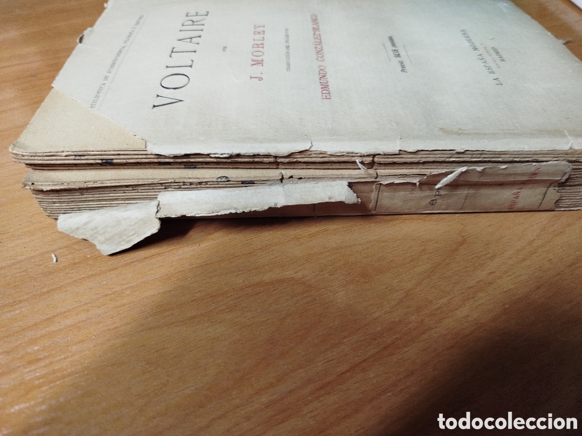 Libros de segunda mano: Voltaire. Morley. Edmundo Gonz&aacute;lez blanco. La Espa&ntilde;a moderna - Foto 3