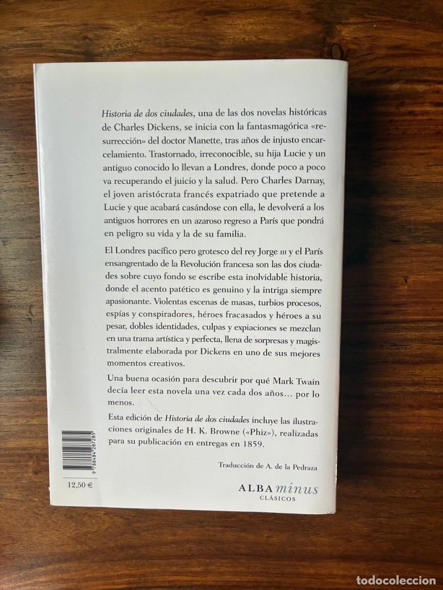 Libros de segunda mano: Historia de dos ciudades. Charles Dickens. Alba. - Foto 2