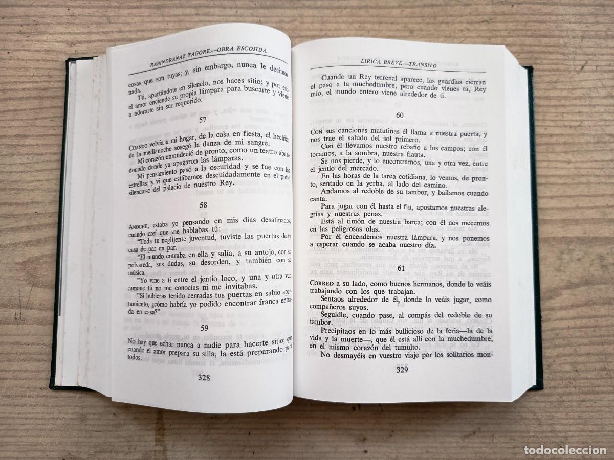 Libros de segunda mano: Obra Escojida - Rabindranath Tagore - 1968 - Aguilar - Foto 4