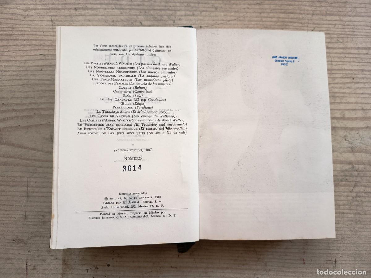 Libros de segunda mano: Obras Escogidas - Andre Gide - 1967 - Aguilar - Foto 3