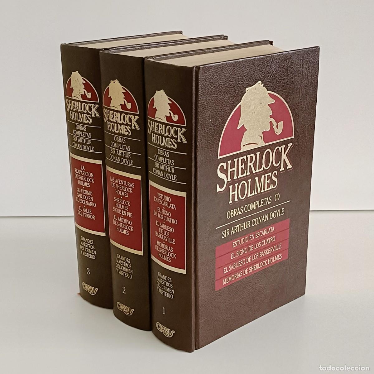 Libros de segunda mano: Sherlock Holmes obras completas. 3 Tomos. Arthur Conan Doyle. Orbis 1987 - Foto 1