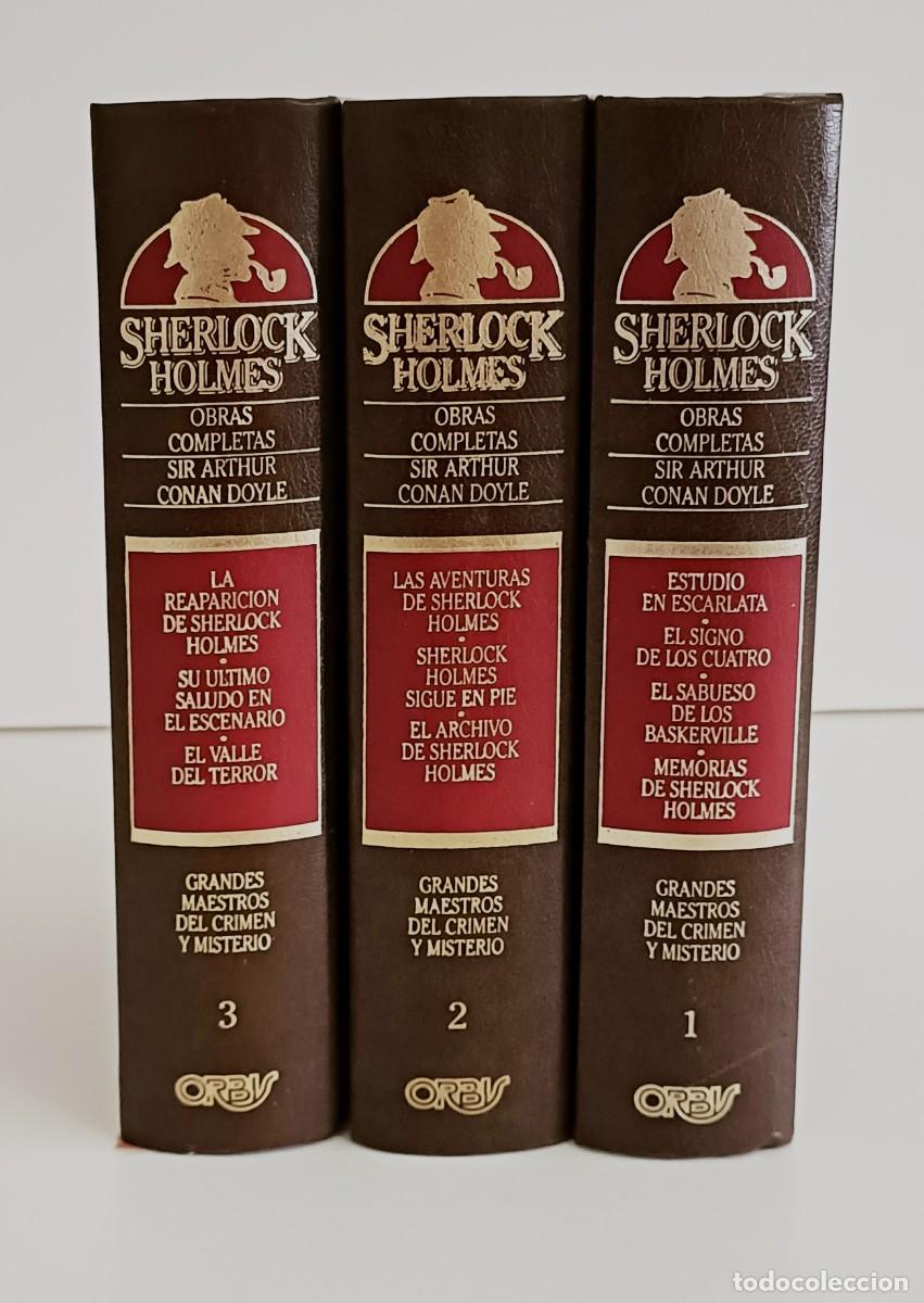 Libros de segunda mano: Sherlock Holmes obras completas. 3 Tomos. Arthur Conan Doyle. Orbis 1987 - Foto 2