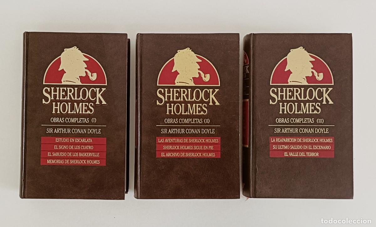 Libros de segunda mano: Sherlock Holmes obras completas. 3 Tomos. Arthur Conan Doyle. Orbis 1987 - Foto 4