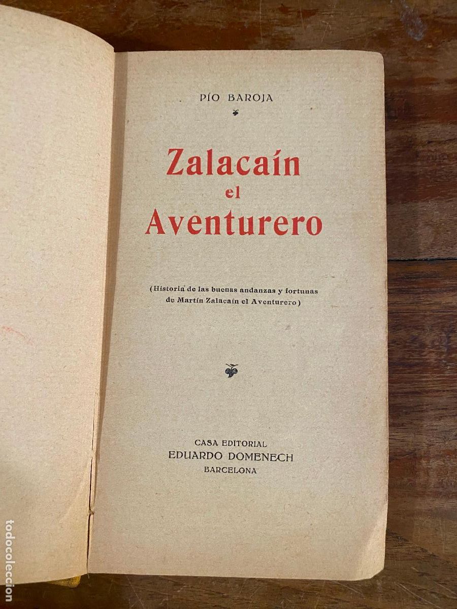 Libros de segunda mano: Zalacain el Aventurero. P&iacute;o Baroja - Foto 3
