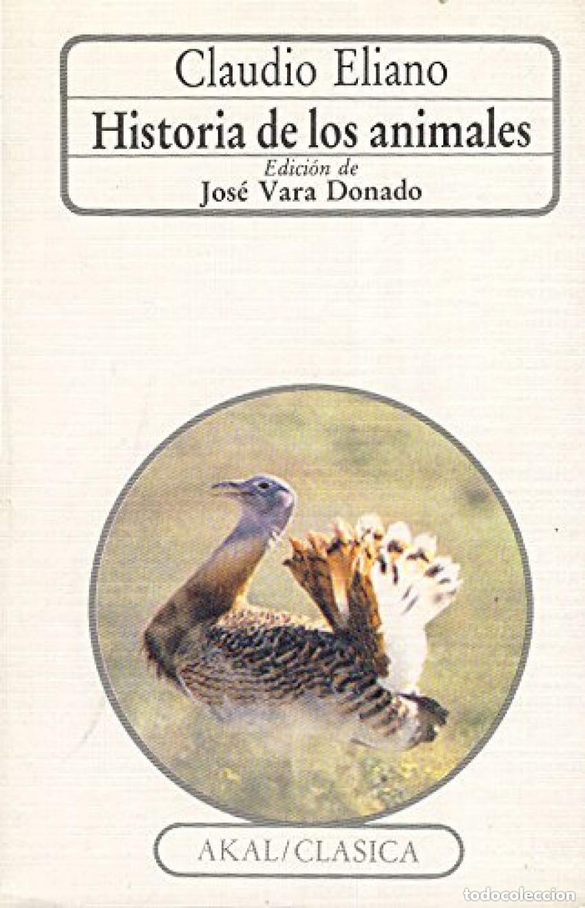 Libros de segunda mano: Claudio Eliano. Historia de los animales. - Foto 1