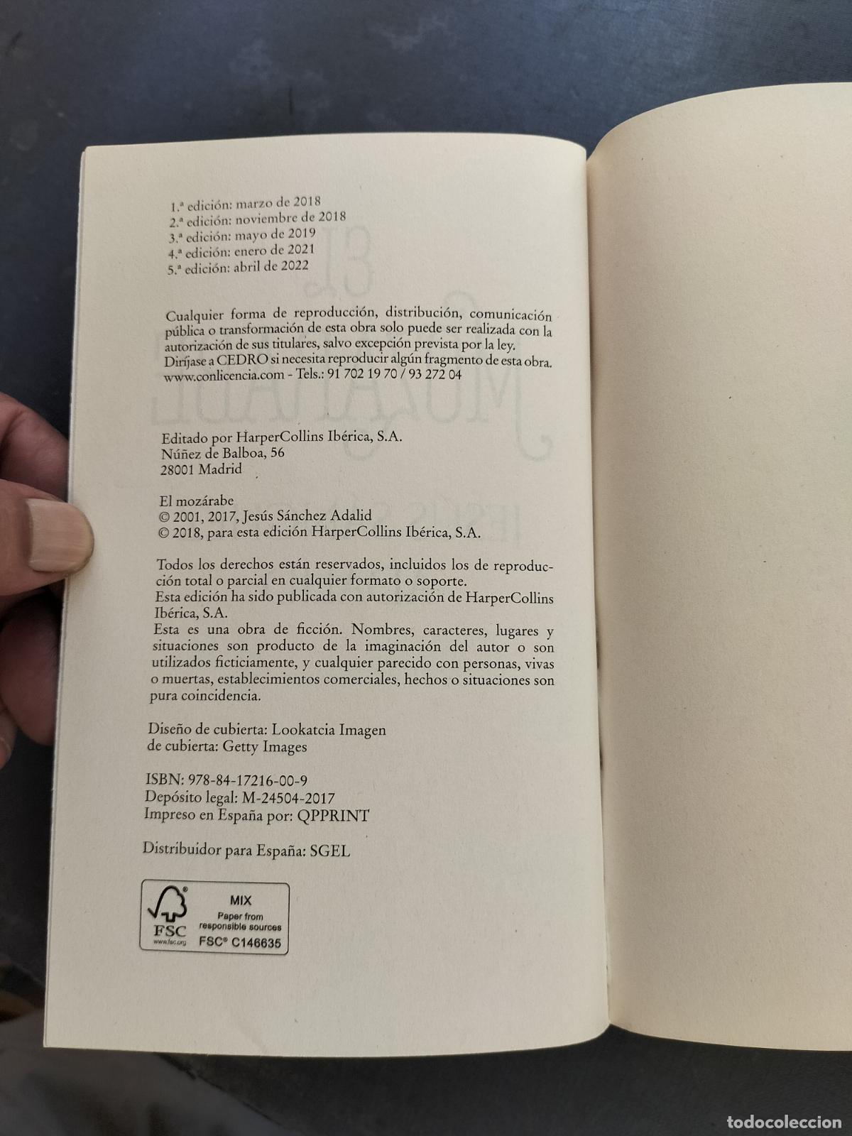 Libros de segunda mano: EL MOZ&Aacute;RABE - JES&Uacute;S S&Aacute;NCHEZ ADALID 2022. - Foto 4