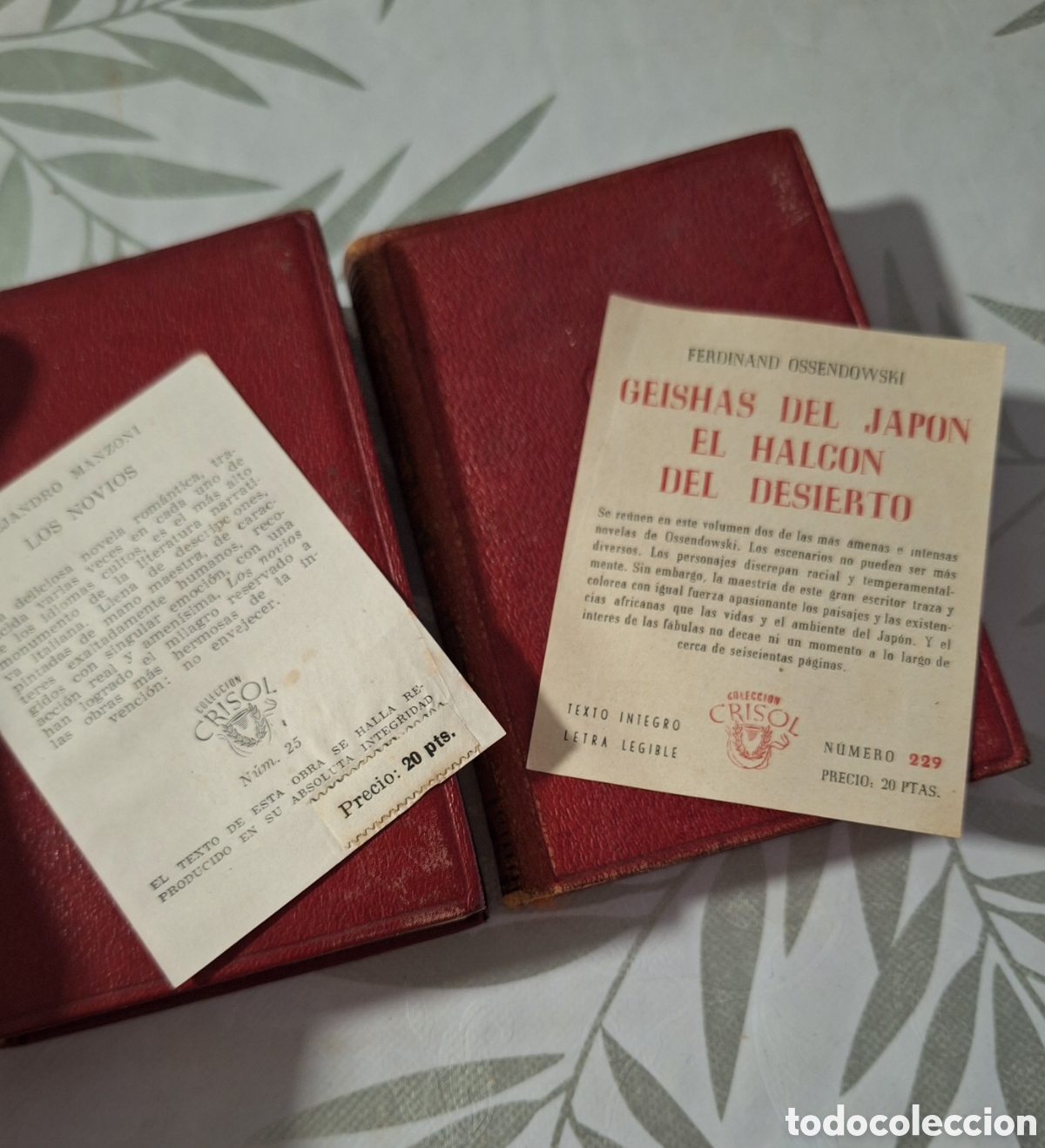 Libros de segunda mano: Edici&oacute;n Crisol con l&aacute;minas de 20 pesetas - Foto 1