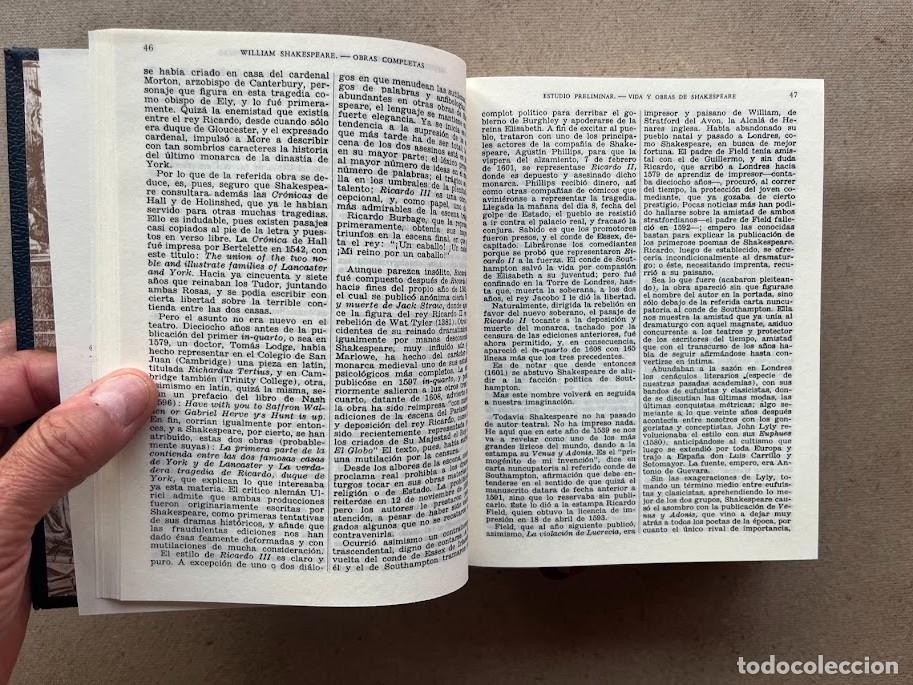 Libros de segunda mano: William Shakespeare / Obras Completas Tomo I Tragedias / Aguilar / - Foto 7