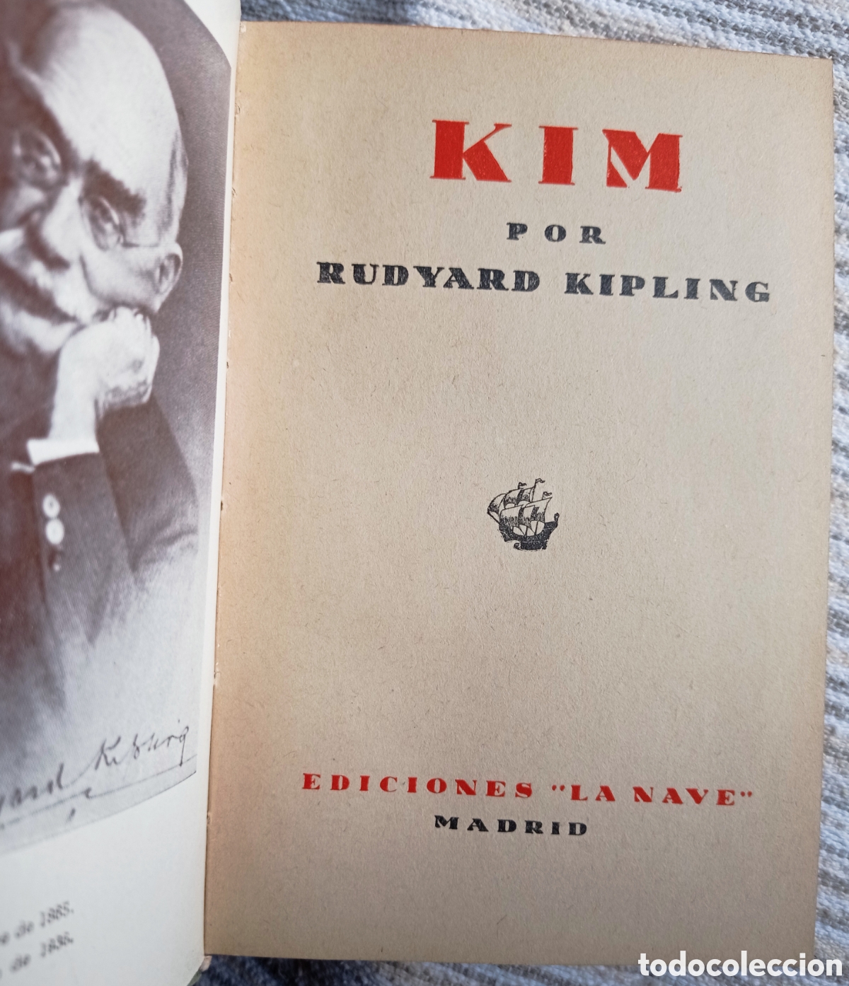 Libros de segunda mano: KIM. RUDYARD KIPLING. LITERATURA. NOVELA. - Foto 2