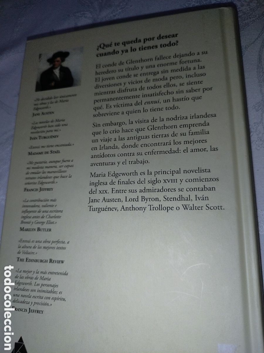 Libros de segunda mano: MARIA EDGEWORTH: ENNUI. ED. ATICO DE LOS LIBROS, 2015 PRIMERA EDICION. - Foto 3