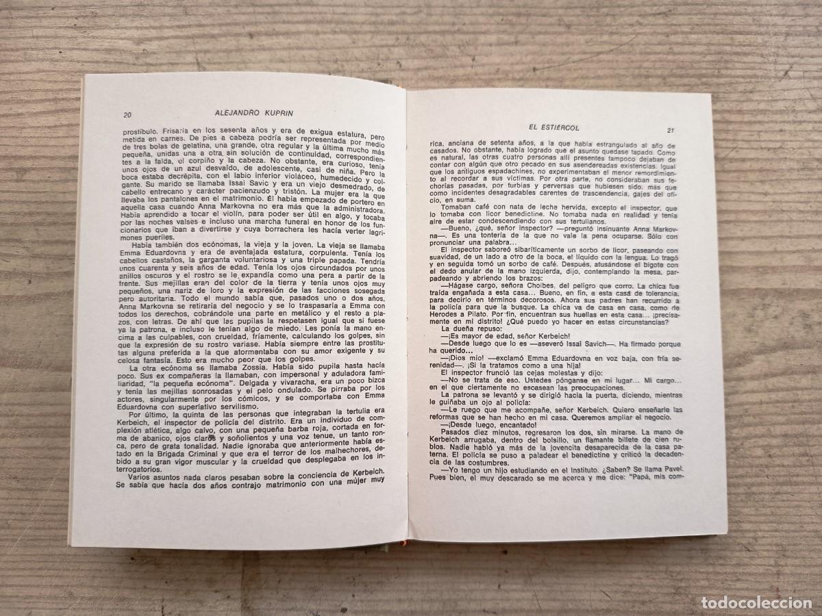 Libros de segunda mano: El Estiercol - Alejandro Kuprin - 1972 - Editorial De Gasso - Foto 4