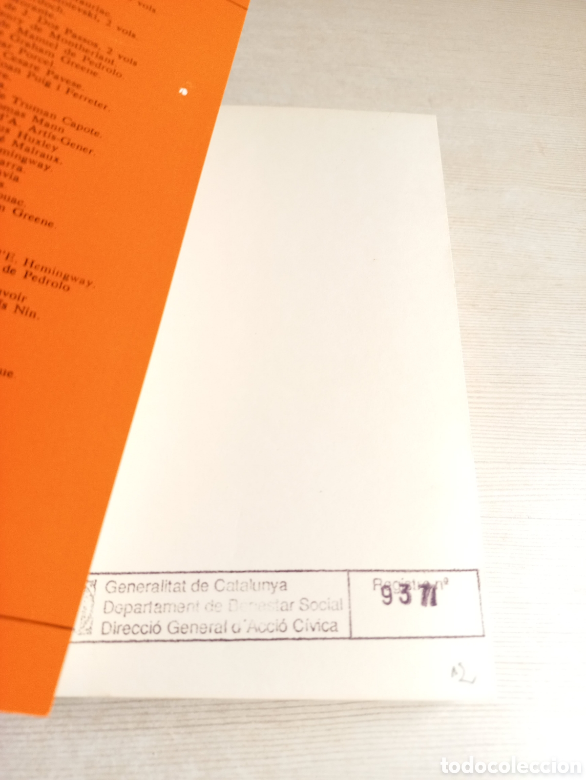 Libros de segunda mano: Adolf. Benjam&iacute; Constant. Proa Edicions, A tot vent, 1982. Catal&aacute;n. - Foto 5