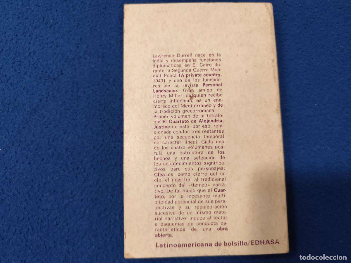 Libros de segunda mano: JUSTINE Lawrence Durrell Ed. Edhasa 1973 - Foto 3