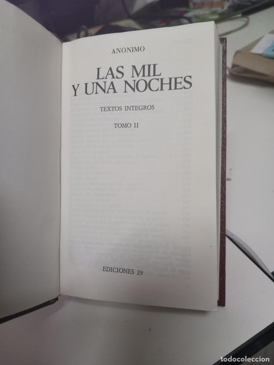 Libros de segunda mano: LAS MIL Y UNA NOCHES. TOMO I Y II. EDICIONES 29. - Foto 3