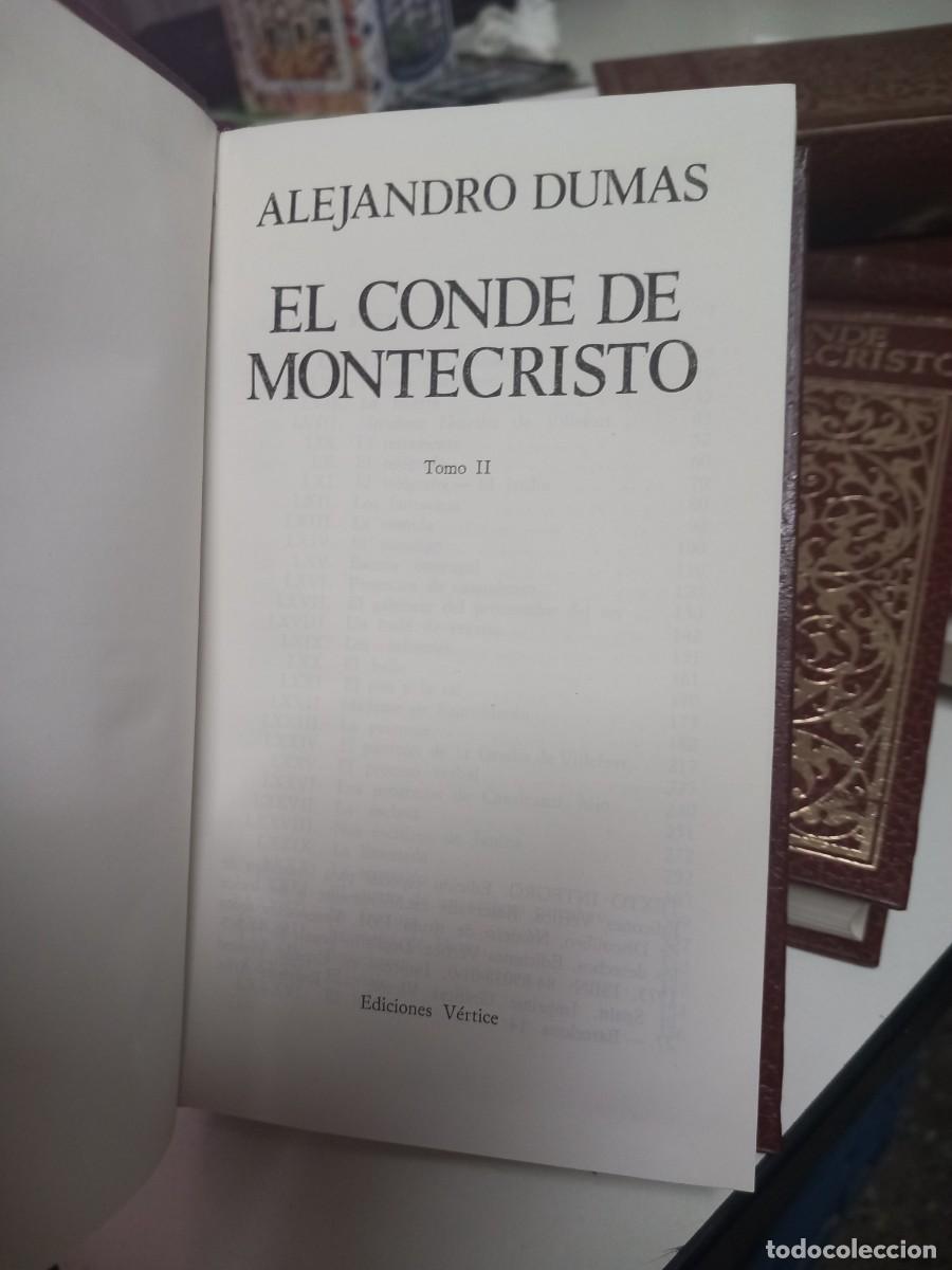 Libros de segunda mano: EL CONDE DE MONTECRISTO. ALEJANDRO DUMAS. 1973 EDICIONES. VERTICE. (2 TOMOS) - Foto 3