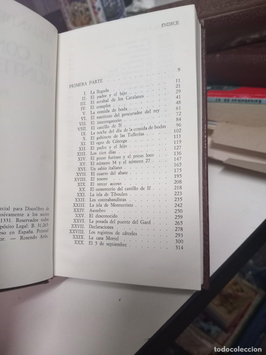 Libros de segunda mano: EL CONDE DE MONTECRISTO. ALEJANDRO DUMAS. 1973 EDICIONES. VERTICE. (2 TOMOS) - Foto 4