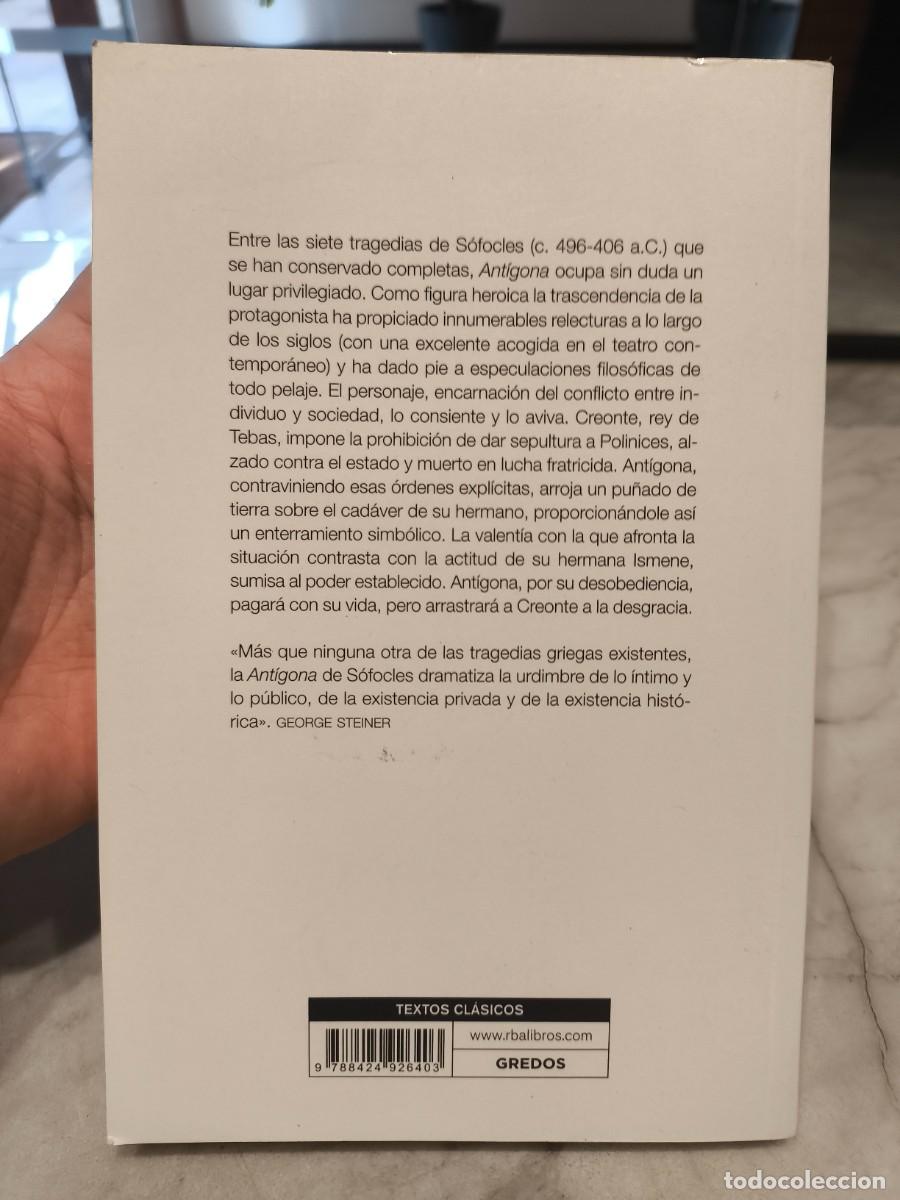 Libros de segunda mano: ANT&Iacute;GONA 2014 S&Oacute;FOCLES EDITORIAL GREDOS TEXTOS CL&Aacute;SICOS - Foto 2