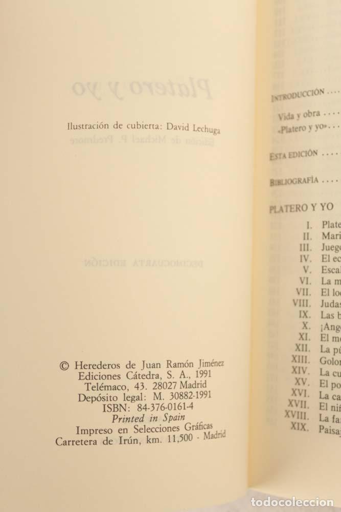 Libros de segunda mano: Platero y yo - Juan Ram&oacute;n Jim&eacute;nez - Foto 4