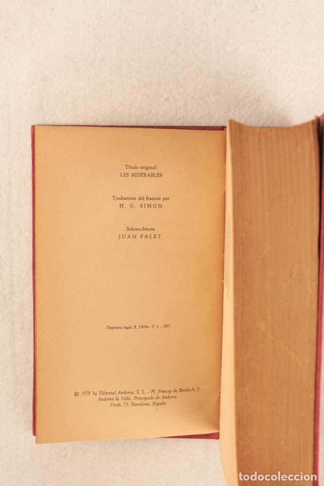 Libros de segunda mano: Los Miserables (Tomos I y II) - Victor Hugo - Foto 3