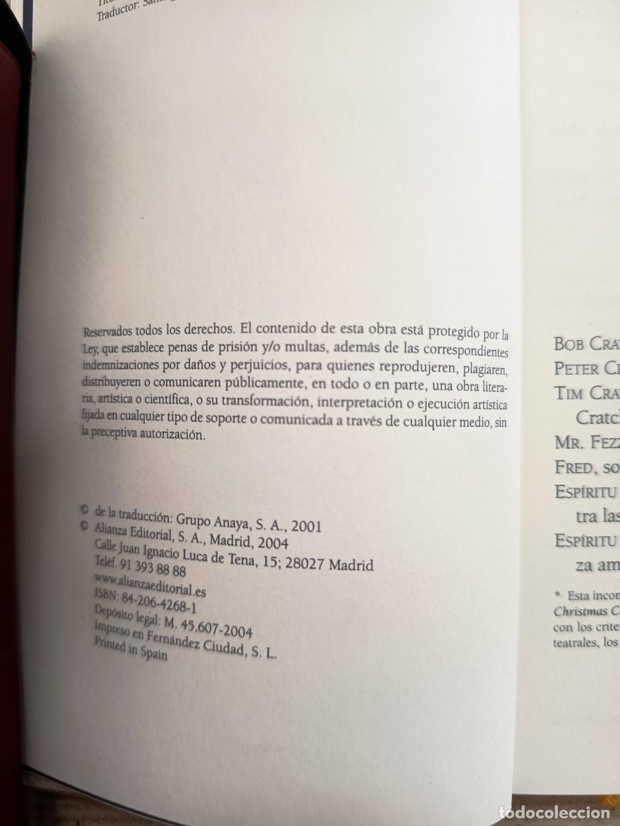Libros de segunda mano: Cancion De Navidad - Charles Dickens - 2001 - Alianza Editorial - Foto 3