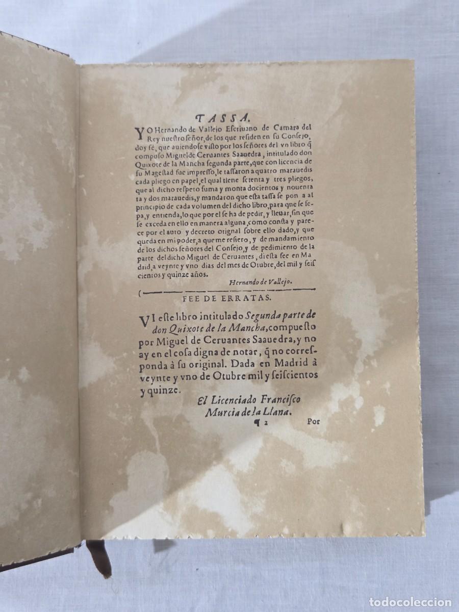 Libros de segunda mano: Libro de Don Quijote, Cervantes 1981, Fascimil, 2. Parte - Foto 7