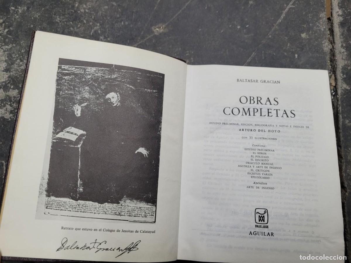 Libros de segunda mano: OBRAS COMPLETAS. BALTASAR GRACIAN. 1967. AGUILAR - Foto 6