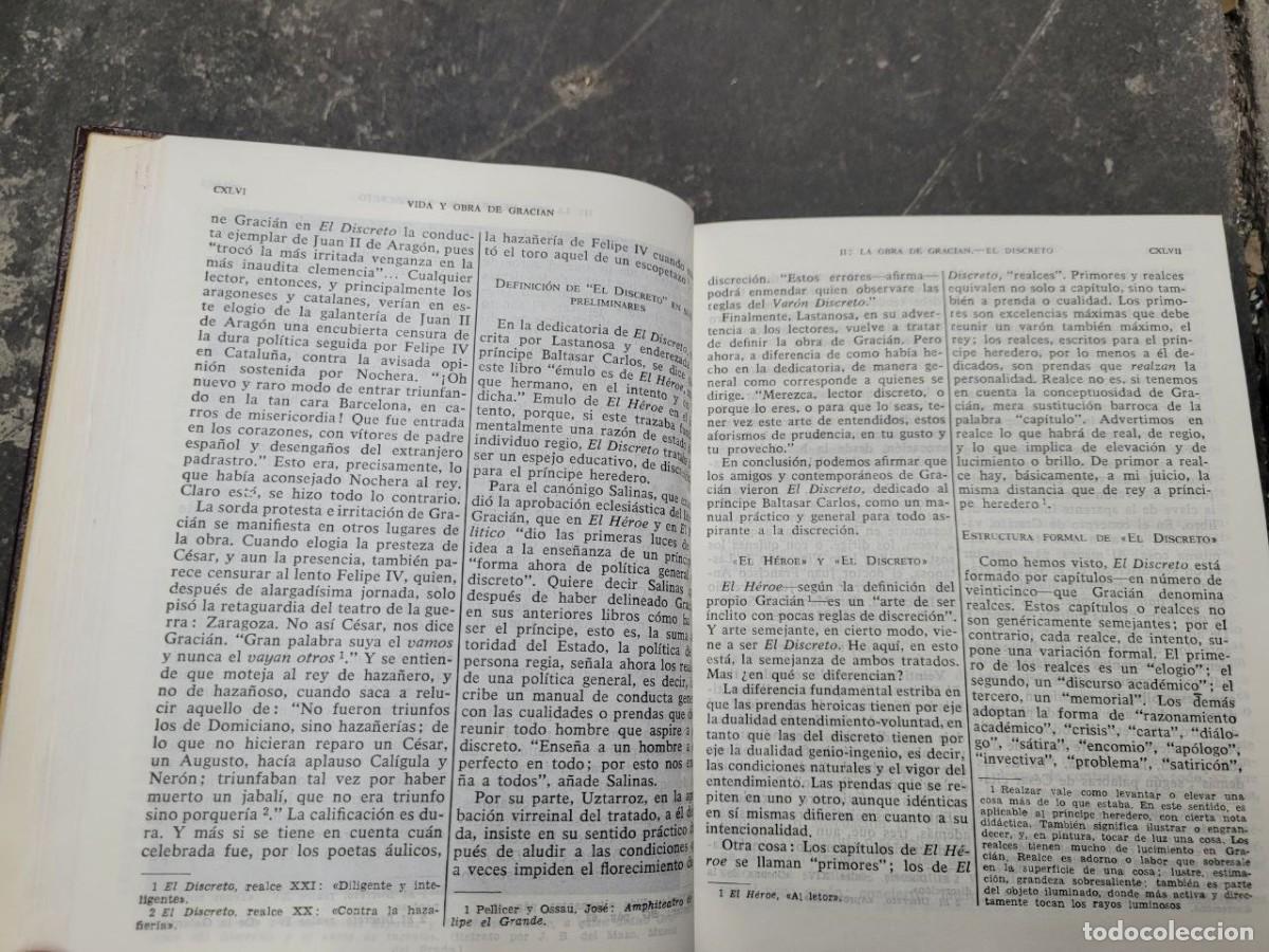 Libros de segunda mano: OBRAS COMPLETAS. BALTASAR GRACIAN. 1967. AGUILAR - Foto 7