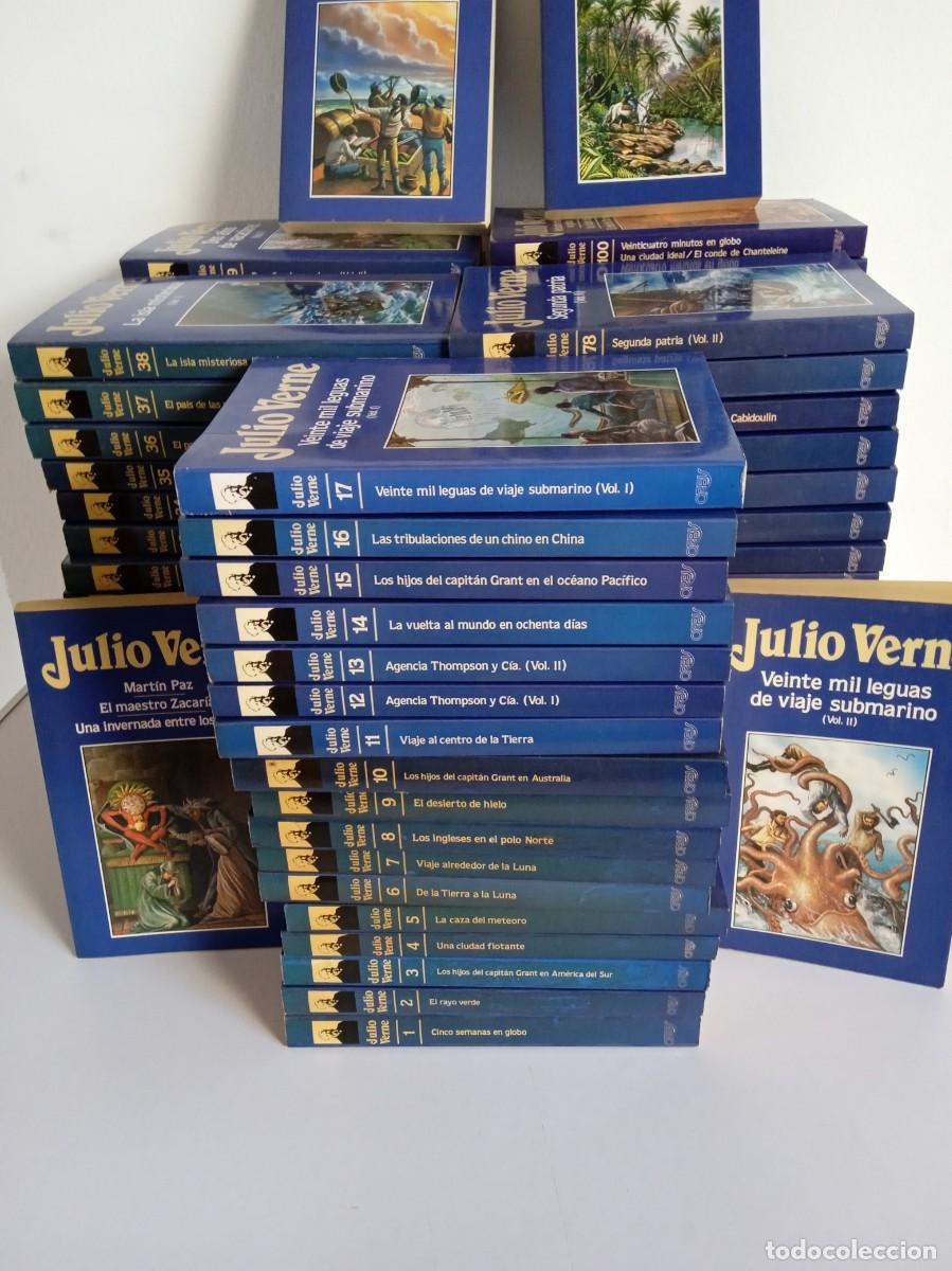 Libros de segunda mano: JULIO VERNE Editorial Orbis 100 tomos, Colecci&oacute;n Completa - Foto 1