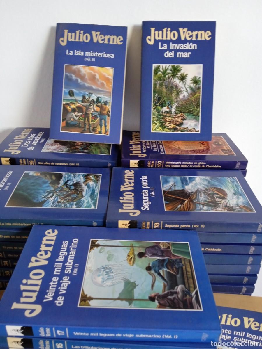 Libros de segunda mano: JULIO VERNE Editorial Orbis 100 tomos, Colecci&oacute;n Completa - Foto 2