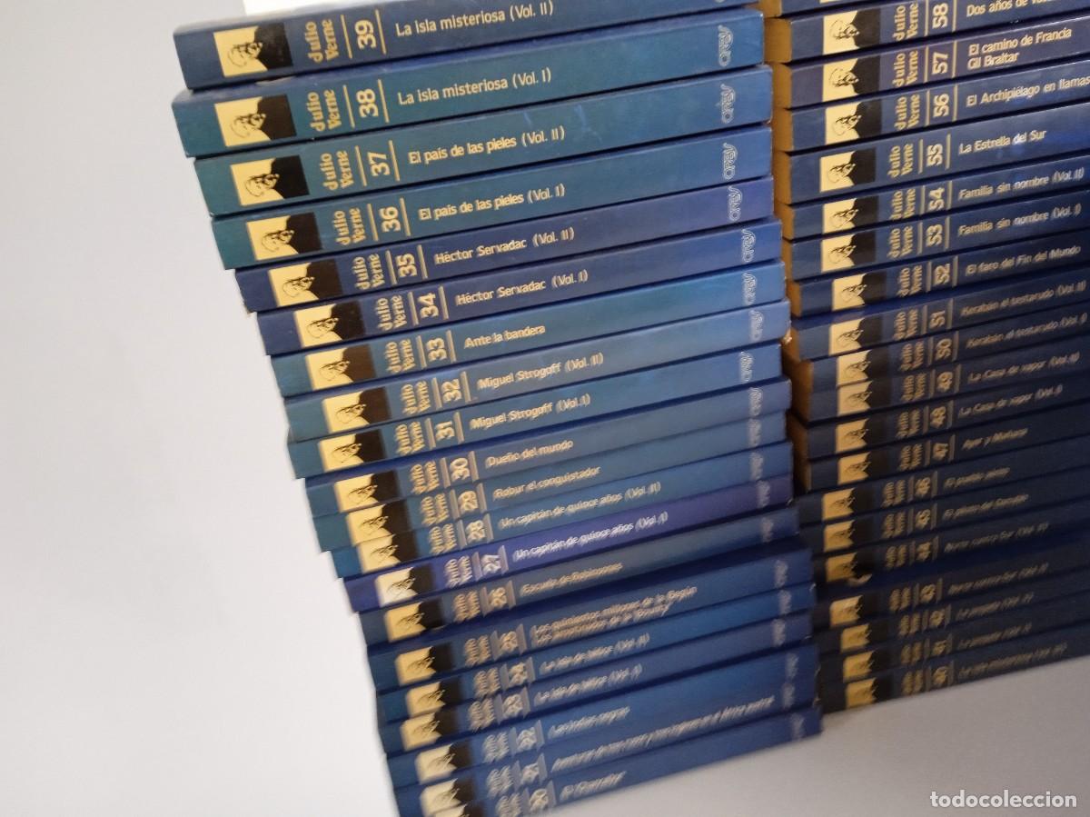 Libros de segunda mano: JULIO VERNE Editorial Orbis 100 tomos, Colecci&oacute;n Completa - Foto 6