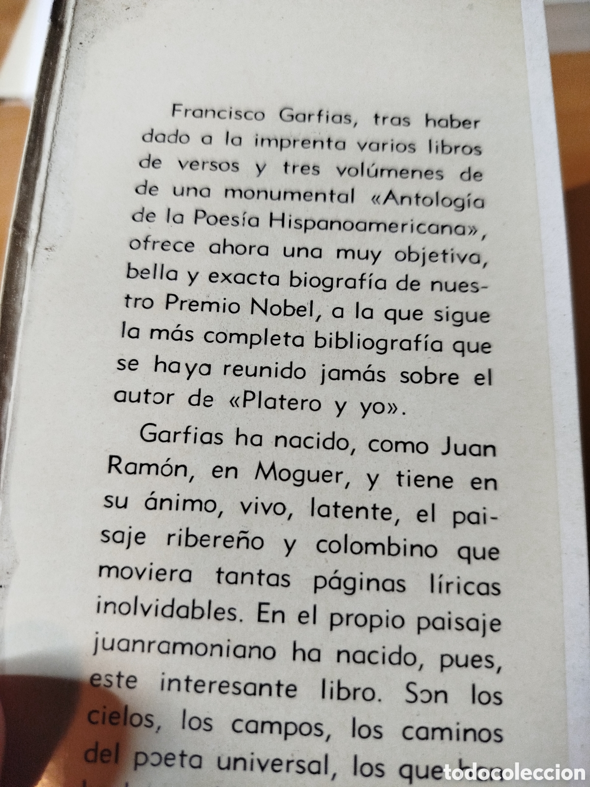 Libros de segunda mano: Francisco garfias. Juan Ram&oacute;n Jim&eacute;nez. Taurus. Persiles - Foto 2