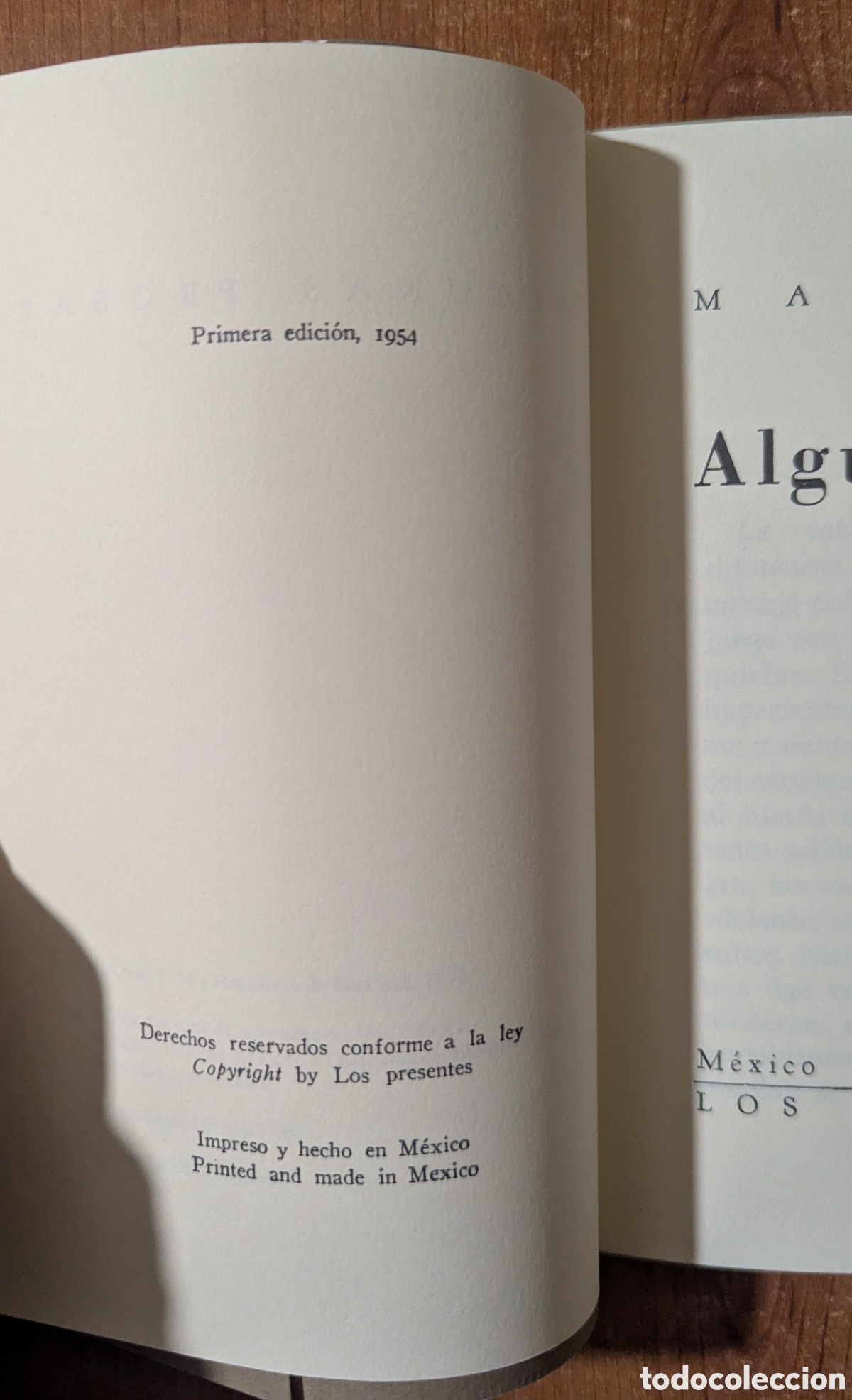 Libros de segunda mano: Algunas prosas. Max Aub. Los presentes. Edici&oacute;n facsimil. - Foto 5
