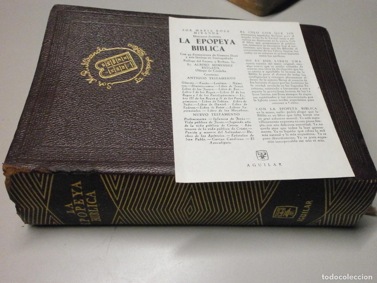 Libros de segunda mano: libro aguilar la epopeya biblica 6&ordf; edicion 1965 - Foto 1