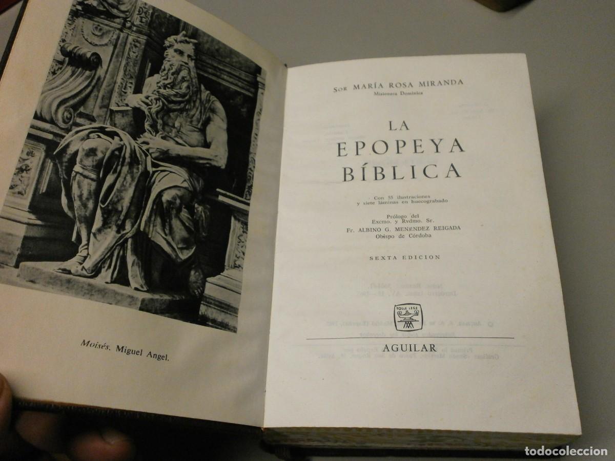 Libros de segunda mano: libro aguilar la epopeya biblica 6&ordf; edicion 1965 - Foto 5