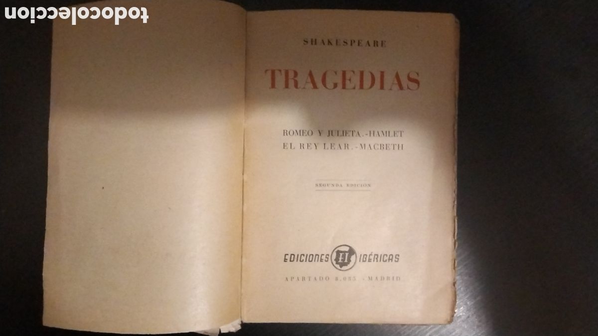 Libros de segunda mano: Tragedias Shakespeare Romeo y Julieta hamled el rey leard macbeth - Foto 5