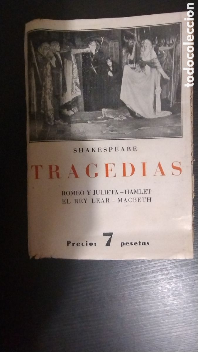 Libros de segunda mano: Tragedias Shakespeare Romeo y Julieta hamled el rey leard macbeth - Foto 1