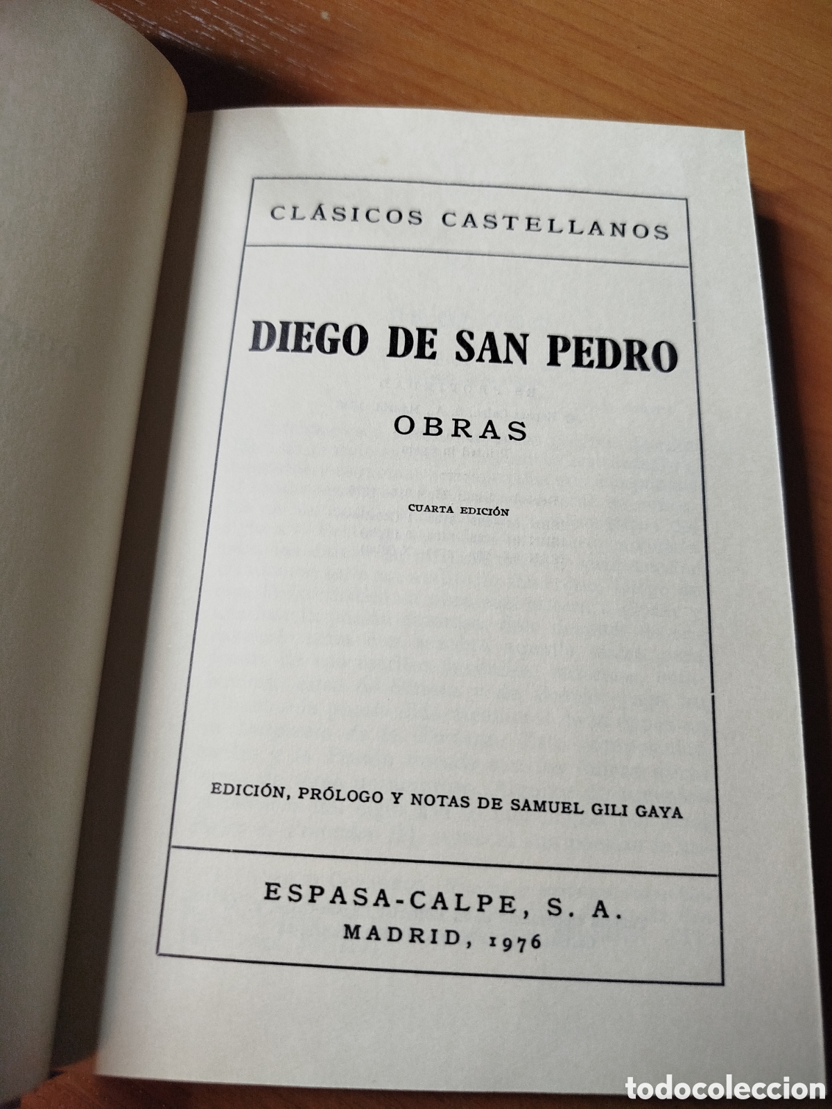 Libri di seconda mano: Obras. Diego de San Pedro. Cl&aacute;sicos castellanos. Samuel Gili gaya