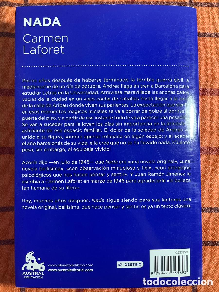 Libros de segunda mano: Libro Nada de Carmen Laforet - Foto 2
