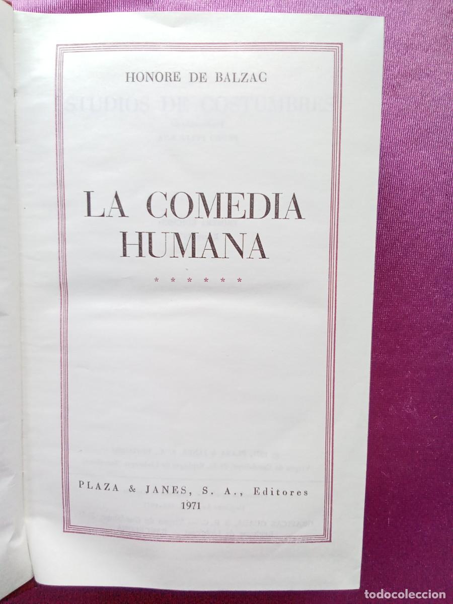 Libros de segunda mano: HONORE DE BALZAC.LA COMEDIA HUMANA TOMO VI.E 2/3/4 - Foto 2