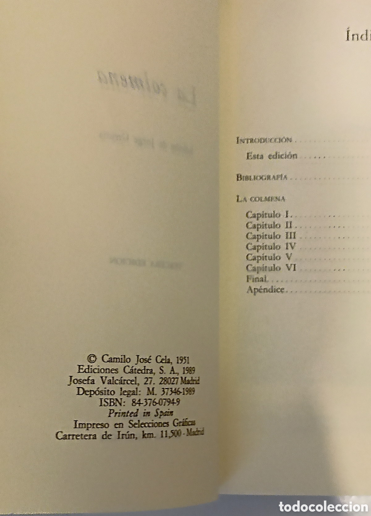 Libros de segunda mano: La colmena - Camilo Jos&eacute; Cela - Catedra Letras Hisp&aacute;nicas - Foto 3