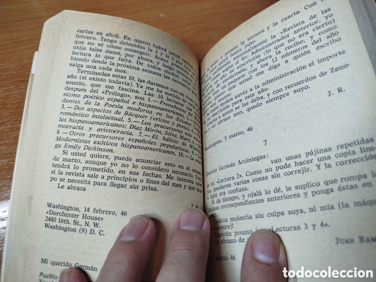 Libros de segunda mano: Cartas literarias. Juan Ram&oacute;n Jim&eacute;nez. Libro amigo - Foto 3