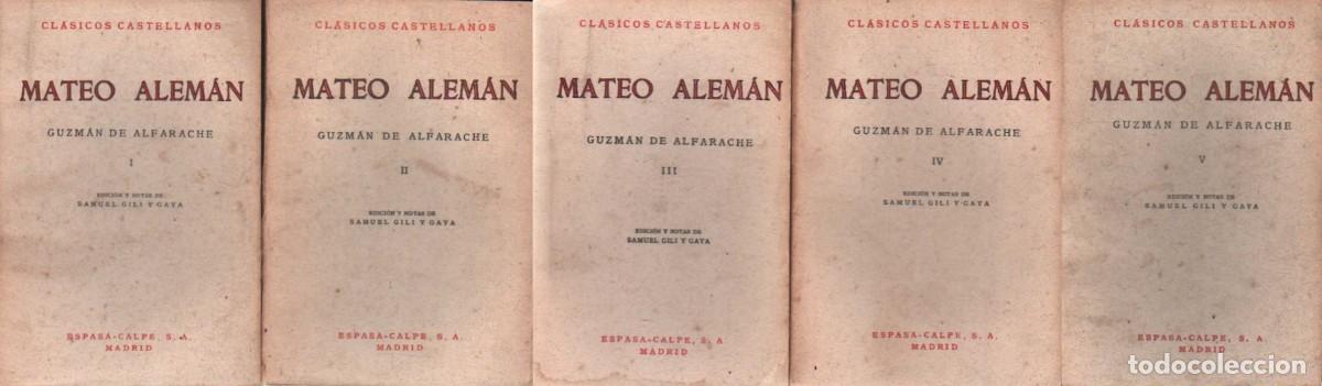 Libros de segunda mano: GUZM&Aacute;N DE ALFARACHE. ALEM&Aacute;N, MATEO. A-LESP-1075 - Foto 1