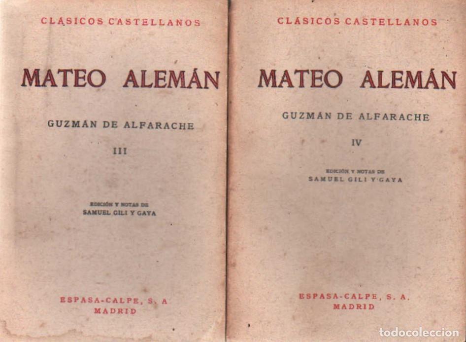 Libros de segunda mano: GUZM&Aacute;N DE ALFARACHE. ALEM&Aacute;N, MATEO. A-LESP-1075 - Foto 3