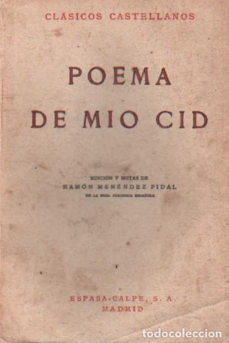 Libros de segunda mano: POEMA DE MIO CID. AN&Oacute;NIMO. A-LESP-1081 - Foto 1