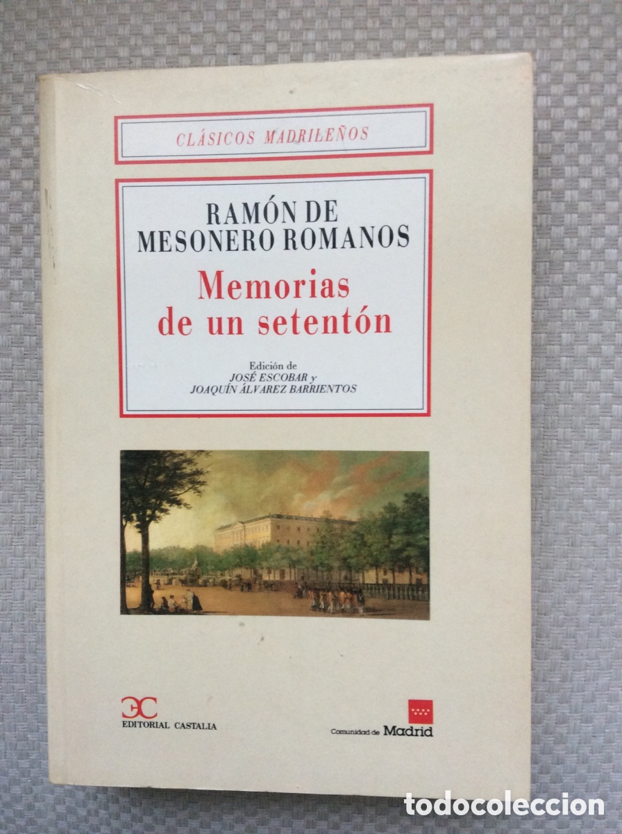 Libros de segunda mano: MEMORIAS DE UN SETENTON. RAMON MESONERO ROMANOS.